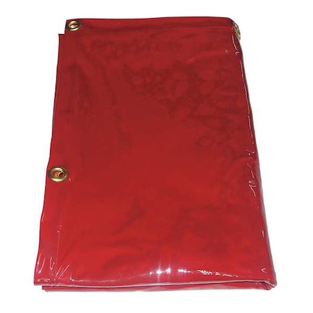 Welding Curtain, Transparent PVC, 6 ft. W., 4 ft. H., 13 oz/sq yd, 150 Degrees F Withstand Temp. MPN:22RN59