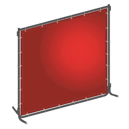Welding Screen, Transparent PVC, 4 ft. W., 6 ft. H., 13 oz/sq yd, 150 Degrees F Withstand Temp. MPN:22RN71