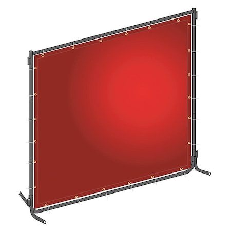 Welding Screen, Transparent PVC, 6 ft. W., 6 ft. H., 13 oz/sq yd, 150 Degrees F Withstand Temp. MPN:22RN72