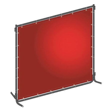 Welding Screen, Transparent PVC, 8 ft. W., 6 ft. H., 13 oz/sq yd, 150 Degrees F Withstand Temp. MPN:22RN73
