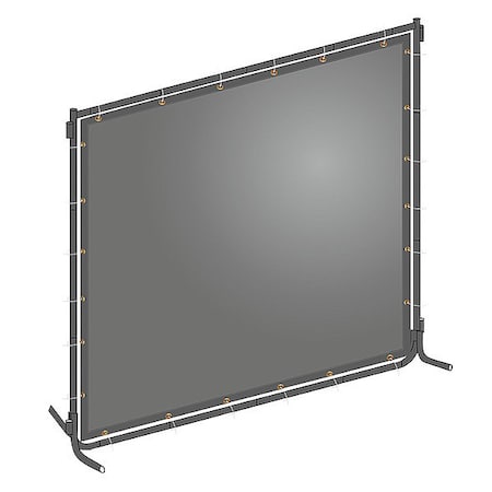 Welding Screen, Transparent PVC, 6 ft. W., 6 ft. H., 13 oz/sq yd, 150 Degrees F Withstand Temp. MPN:22RN75