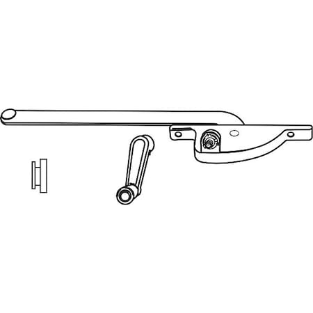 Window Operator, Right-Hand, Zinc, 9 in Arm MPN:36-119B
