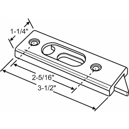 Tilt Slide Latch, Tilt Window, 3-1/2