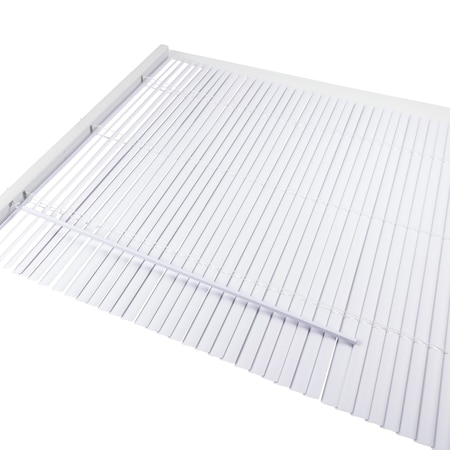 Window Blinds, Faux Wood, White MPN:493P44
