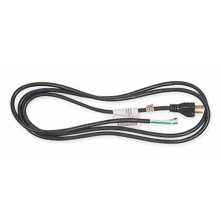 Power Cord, 5-15P, SJT, 8 ft., Blk, 15A, 14/3 MPN:1FD92