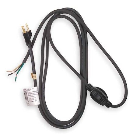 Power Cord, 5-15P, SJO, 8 ft., Blk, 10A, 14/3 MPN:1TNB2