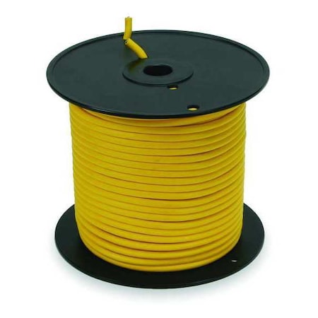 Portable Cord, SEOW, 14 AWG, 4 C, Yellow, TPE, Stranded, 600V, Indoor/Outdoor, 250 ft MPN:2TYJ5