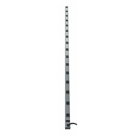 Outlet Strip, 16 5-15R, 5-15P, 15 ft., Gray MPN:52NY31
