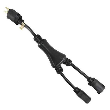 Splitter Power Cord, 5-15P, SJT, 1.2 ft., 15A MPN:5XFT6ID