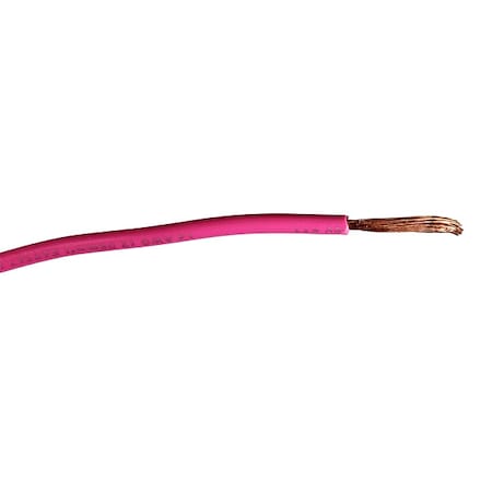 High Temp and High-Voltage Wire, MTW, 14 AWG, Pink, Stranded, 600V, 25 ft MPN:827D81