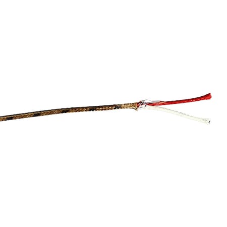 ThermocoupleWire, TypeJ, 20AWG, Brown, 25ft MPN:827D87