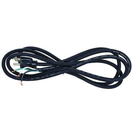 Power Cord, 5-15P, SJO, 8 ft., Blk, 13A, 16/3 MPN:E3601