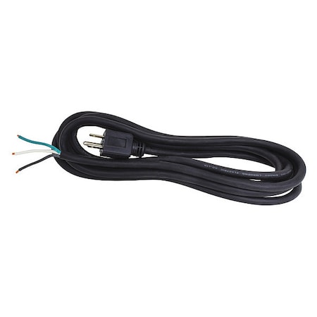 Power Cord, 5-15P, SJO, 12 ft., Blk, 15A, 14/3 MPN:E3605