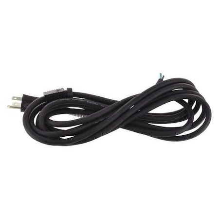 Power Cord, 5-15P, SJO, 6 ft., Blk, 13A, 16/3 MPN:E3606