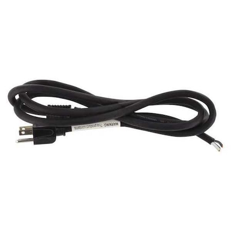 Power Cord, 5-15P, SJO, 6 ft., Blk, 15A, 14/3 MPN:E3607