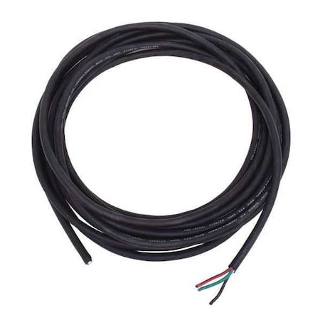 Portable Cord, SJOOW, 16 AWG, 4 C, Black, Rubber, Stranded, 300V, Indoor/Outdoor, 25 ft MPN:E3615