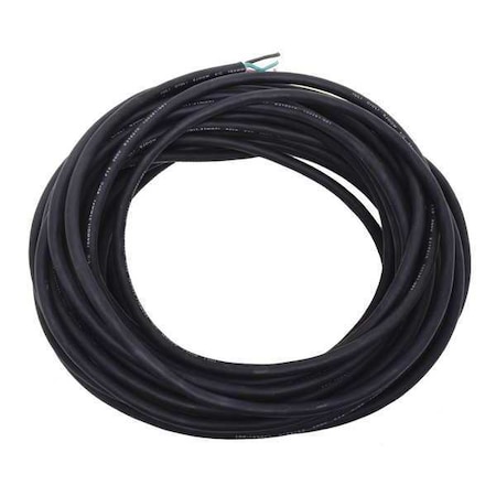 Portable Cord, SJOOW, 16 AWG, 4 C, Black, Rubber, Stranded, 300V, Indoor/Outdoor, 50 ft MPN:E3622
