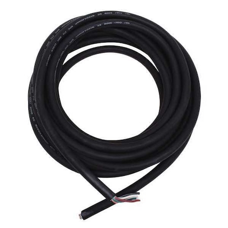 Portable Cord, SOOW, 18 AWG, 6 C, Black, Rubber, Stranded, 600V, Indoor/Outdoor, 25 ft MPN:E3635