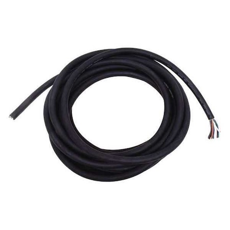 Portable Cord, SOOW, 18 AWG, 8 C, Black, Rubber, Stranded, 600V, Indoor/Outdoor, 25 ft MPN:E3636