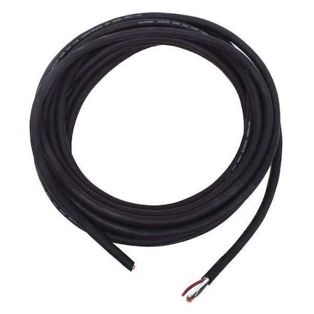 Portable Cord, SOOW, 16 AWG, 4 C, Black, Rubber, Stranded, 600V, Indoor/Outdoor, 25 ft MPN:20PX91