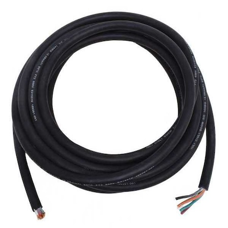 Portable Cord, SOOW, 14 AWG, 5 C, Black, Rubber, Stranded, 600V, Indoor/Outdoor, 25 ft MPN:E3644