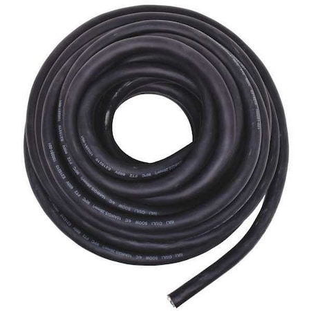 Portable Cord, SOOW, 10 AWG, 4 C, Black, Rubber, Stranded, 600V, Indoor/Outdoor, 50 ft MPN:20PY45
