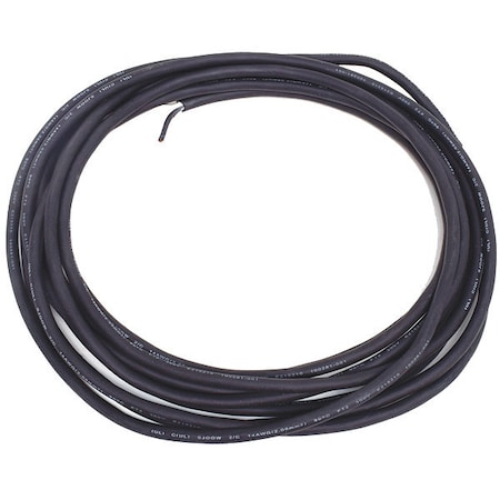 Portable Cord, SJOOW, 14 AWG, 2 C, Black, Rubber, Stranded, 300V, Indoor/Outdoor, 25 ft MPN:E3690