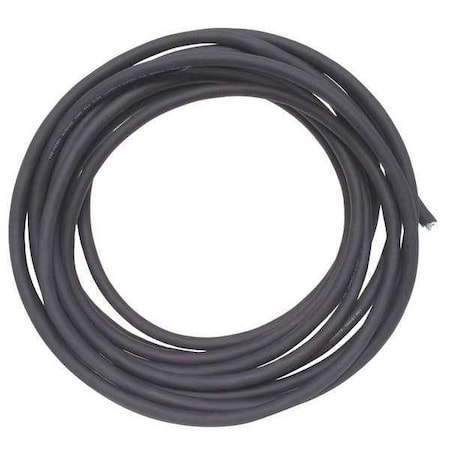Portable Cord, SJOOW, 12 AWG, 3 C, Black, Rubber, Stranded, 300V, Indoor/Outdoor, 25 ft MPN:E3694