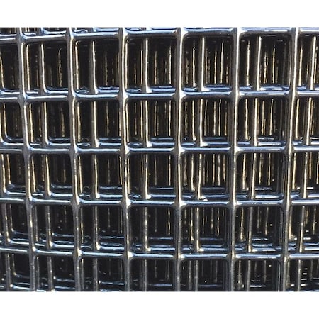 Carbon Steel Wire Mesh, 4 ft W, 1, 200 in L, 0.041 in Wire Dia, Black MPN:12002E041-48x1200