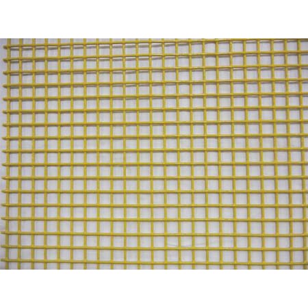 Carbon Steel Wire Mesh, 4 ft W, 96 in L, 0.063 in Wire Dia, Yellow MPN:12002E063Y-48X96
