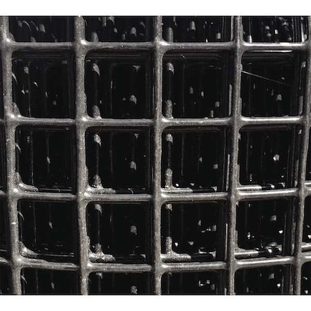 Carbon Steel Wire Mesh, 4 ft W, 1, 200 in L, 0.08 in Wire Dia, Black MPN:12100ME080-48x1200