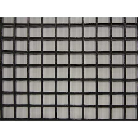 Carbon Steel Wire Mesh, 4 ft W, 1, 200 in L, 0.105 in Wire Dia, Black MPN:12100ME105-48x1200