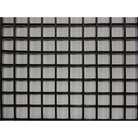 Carbon Steel Wire Mesh, 4 ft W, 48 in L, 0.105 in Wire Dia, Black MPN:12100ME105-48X48