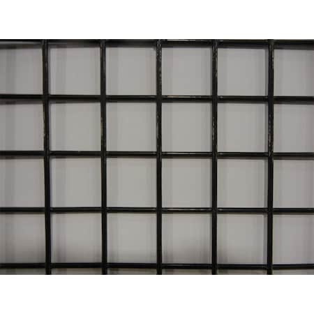 Carbon Steel Wire Mesh, 4 ft W, 96 in L, 0.105 in Wire Dia, Black MPN:12150ME105-48X96