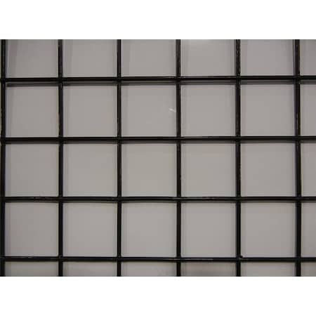 Carbon Steel Wire Mesh, 4 ft W, 96 in L, 0.105 in Wire Dia, Black MPN:12200ME105-48X96