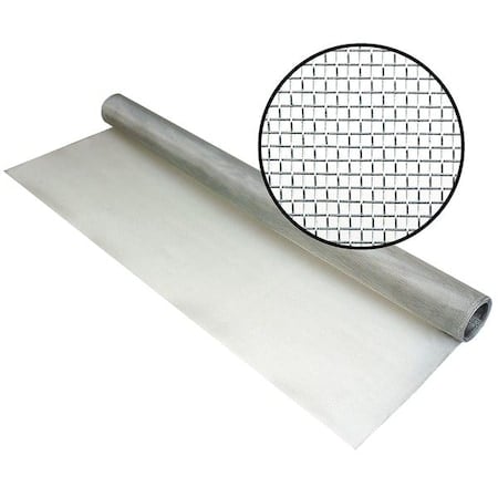 Aluminum Screen, Aluminum, 60 in W, 50 ft L, 0.01 in Wire Dia, Gray MPN:3000777