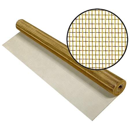 Bronze Screen, Bronze, 60 in W, 50 ft L, 0.011 in Wire Dia, Bronze MPN:3001829