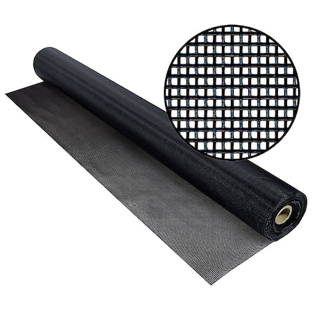 Polyester Screen, Vinyl Coated Polyester, 36 in W, 100 ft L, 0.018 in Wire Dia, Brown MPN:3014090