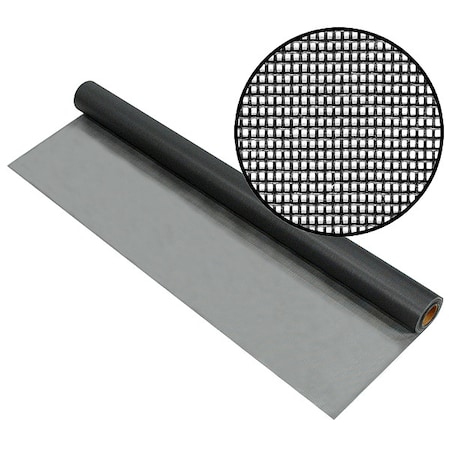 Fiberglass Screen, Vinyl Laminated Fiberglass, 36 in W, 100 ft L, Gray MPN:3048601