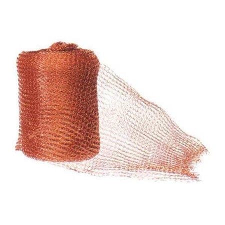 Carbon Steel Wire Mesh, 6 in W, 240 in L, 0.063 in Wire Dia, Brown MPN:Stuff It-20