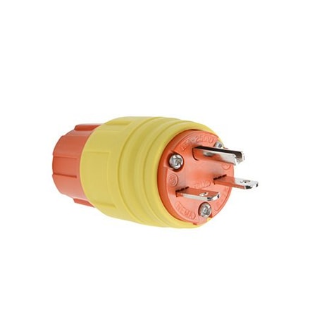 Locking Receptacle, 20 A, 125V AC, Single Phase, 2 Pole, Screw Terminals, Yellow MPN:14W33AM