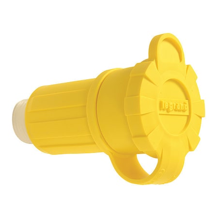 Locking Connector, L7-15R, 15 A, 277V AC, Single Phase, 2 Pole, Screw Terminals, Yellow MPN:25W34AM