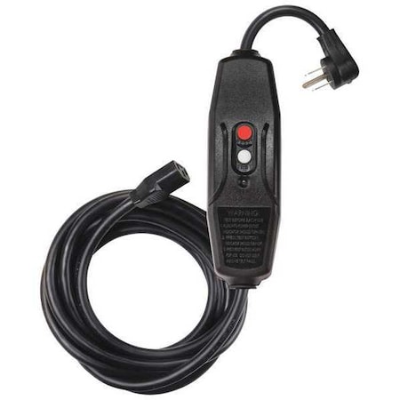 Line Cord GFCI, 9 ft., Blk, 15A, 5-15P, 120V MPN:2XYT2
