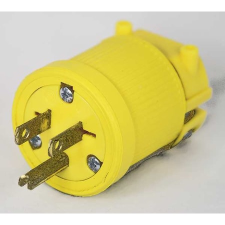 Straight Blade Plug, 5-15P, 15 A, 125V AC, 2 Pole, Screw Terminals, Grounded MPN:P515DF