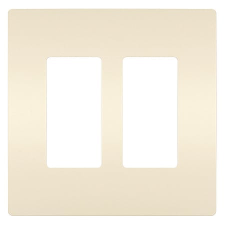 Rocker Wall Plate, Number of Gangs: 2 Plastic, Smooth Finish, Almond MPN:RWP262LA
