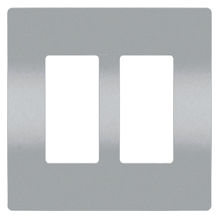 Rocker Wall Plate, Number of Gangs: 2 Plastic, Smooth Finish, White MPN:RWP262W