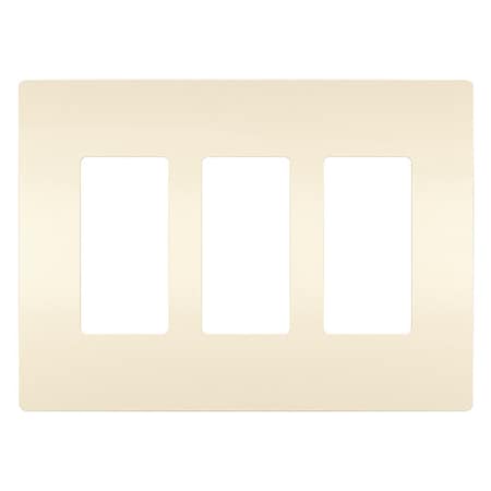 Rocker Wall Plate, Number of Gangs: 3 Plastic, Smooth Finish, Almond MPN:RWP263LA