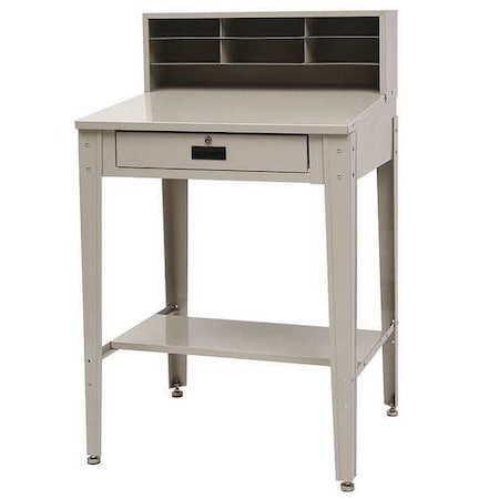 Shop Desk, 34 x 55-1/2 x 30-1/4 In, Beige MPN:4TX91