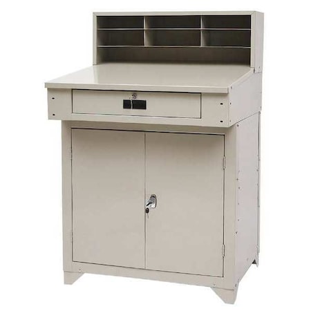 Shop Desk, 34 x 55-1/2 x 30-1/4 In, Beige MPN:4TX92