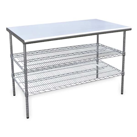 Fixed Work Table, SS, 48